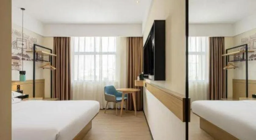 Bed in City Comfort Inn Zhongshan Banfu