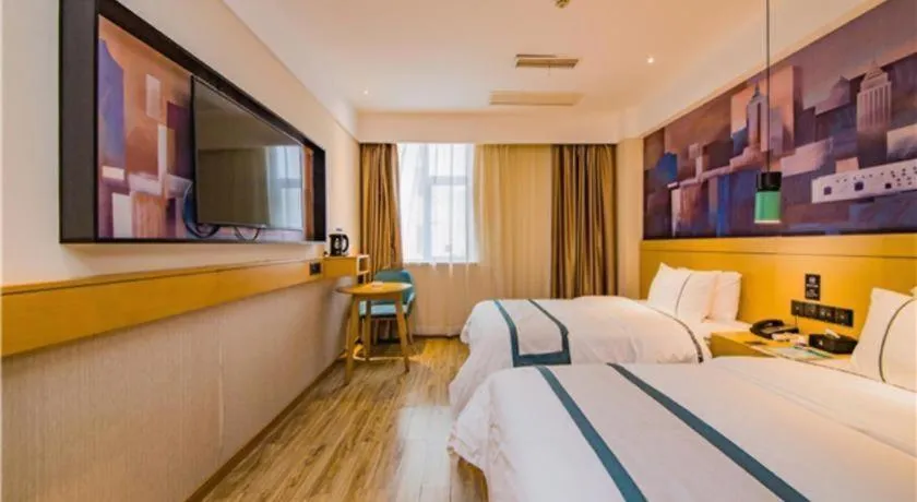 Bed in City Comfort Inn Changsha Railway Station Amiling Metro Station