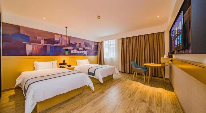 Bed in City Comfort Inn Changsha Railway Station Amiling Metro Station