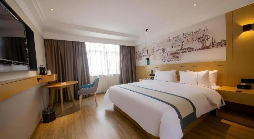 Bed in City Comfort Inn Changsha Railway Station Amiling Metro Station