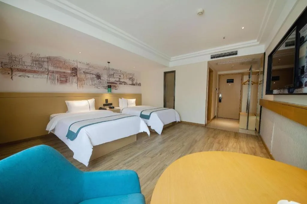 Bed in City Comfort Inn Changsha Railway Station Amiling Metro Station