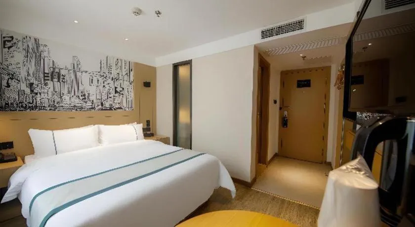 Bed in City Comfort Inn Changsha Railway Station Amiling Metro Station