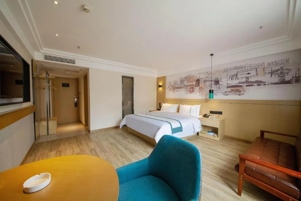 Bed in City Comfort Inn Changsha Railway Station Amiling Metro Station