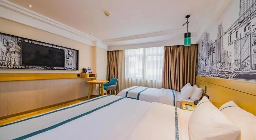 Bed in City Comfort Inn Changsha Railway Station Amiling Metro Station