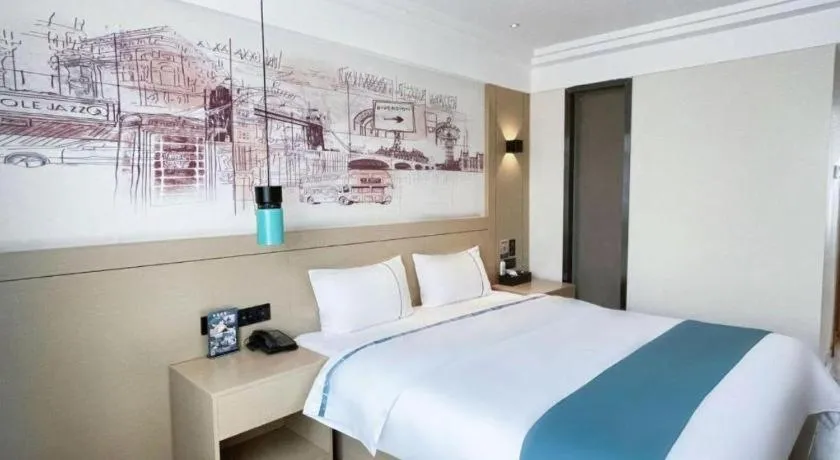 Bed in City Comfort Inn Changsha Railway Station Amiling Metro Station