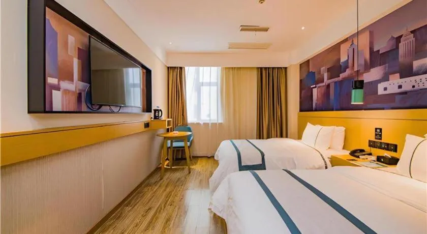 Bed in City Comfort Inn Changsha Railway Station Amiling Metro Station