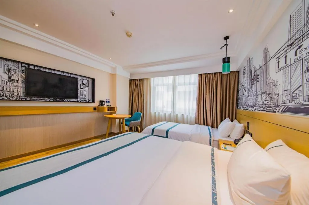 Bed in City Comfort Inn Changsha Railway Station Amiling Metro Station