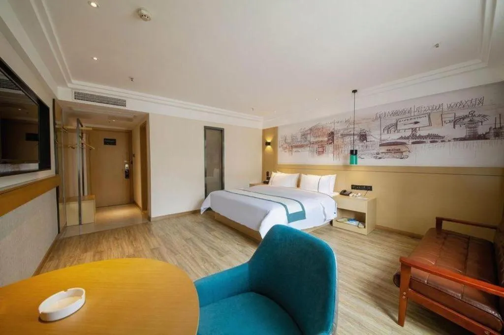 Bed in City Comfort Inn Changsha Railway Station Amiling Metro Station