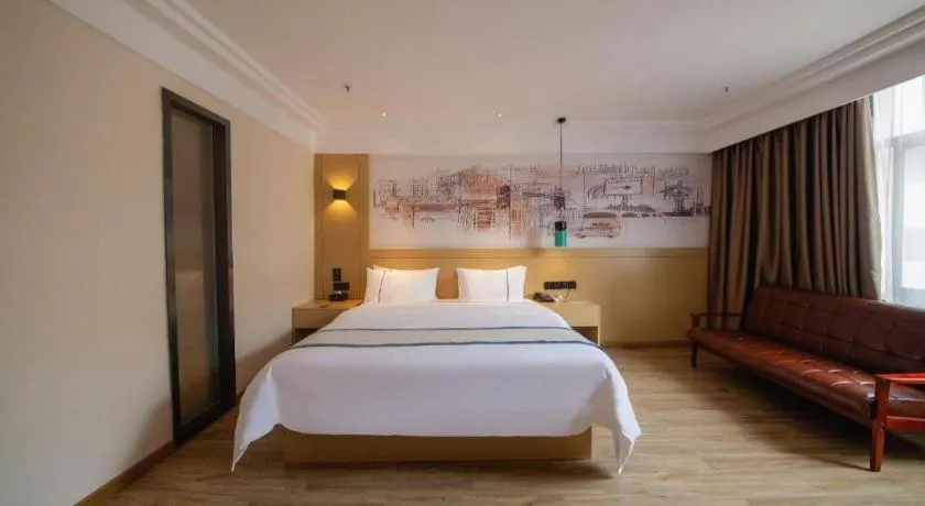 Bed in City Comfort Inn Changsha Railway Station Amiling Metro Station