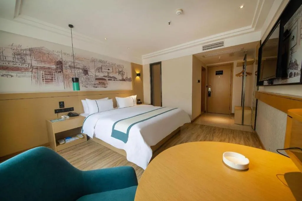 Bed in City Comfort Inn Changsha Railway Station Amiling Metro Station