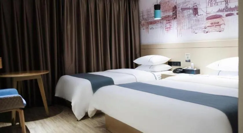 Bed in City Comfort Inn Changsha Railway Station Amiling Metro Station