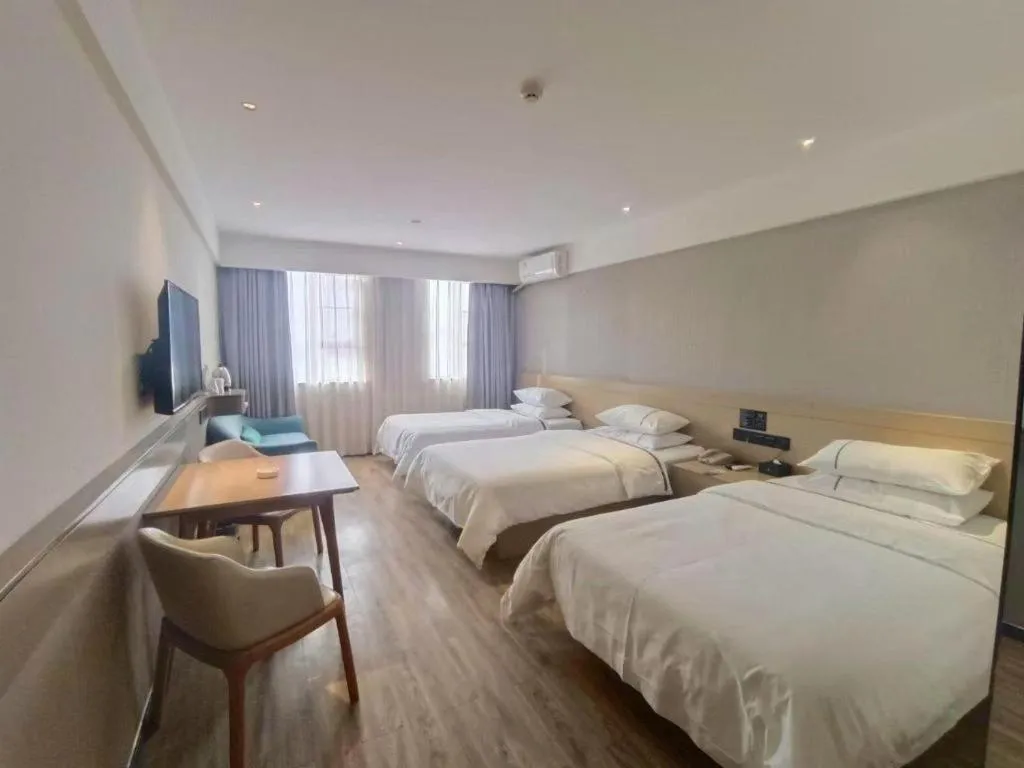 Bed in City Comfort Inn Wuzhou Teng County Bus Station