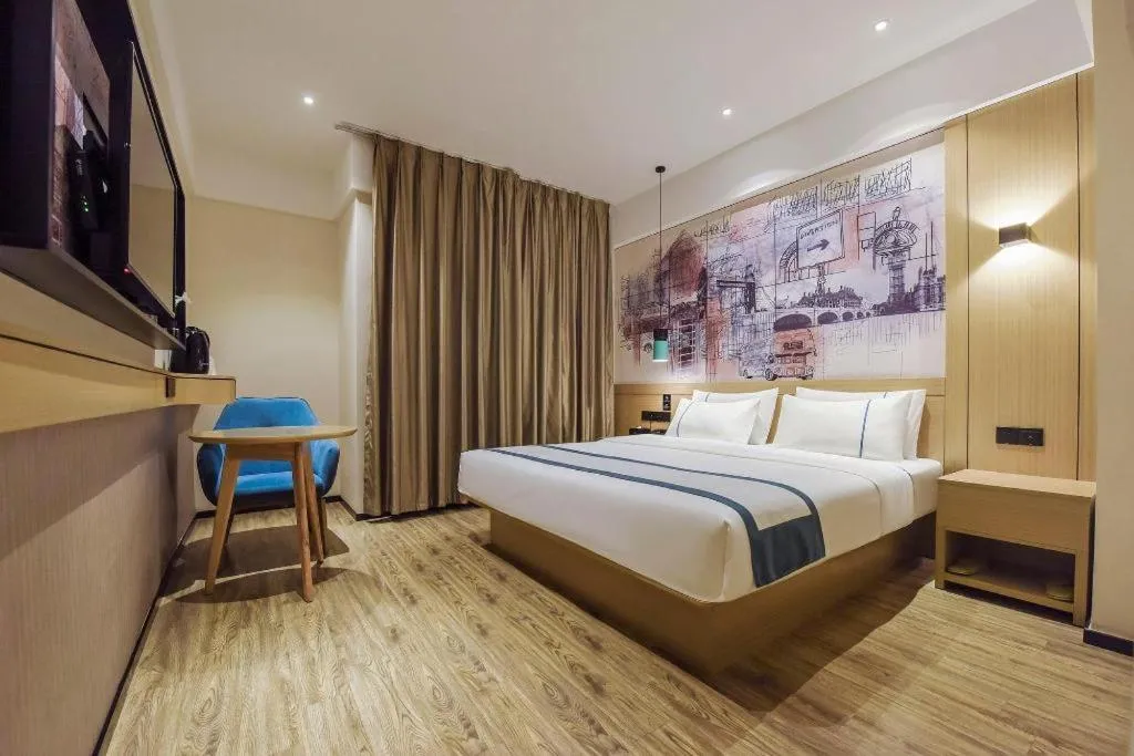 Bed in City Comfort Inn Dongguan Gaobu Avenue