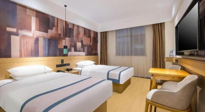 Bed in City Comfort Inn Dongfang Donghai Road Gymnasium Municipal Government