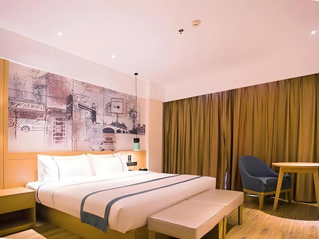 Bed in City Comfort Inn Dongfang Donghai Road Gymnasium Municipal Government