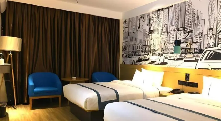 Bed in City Comfort Inn Ezhou Hengda