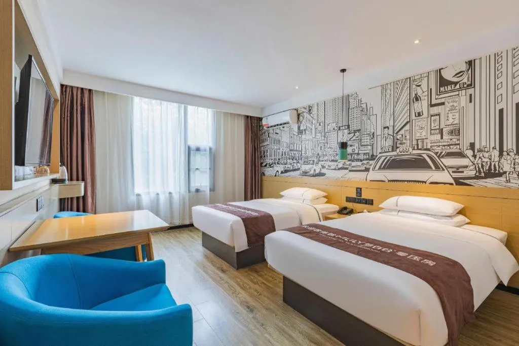 Bed in City Comfort Inn Ezhou Hengda