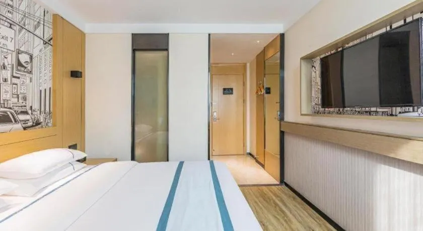 Bed in City Comfort Inn Ezhou Hengda