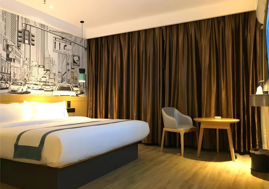 Bed in City Comfort Inn Ezhou Hengda