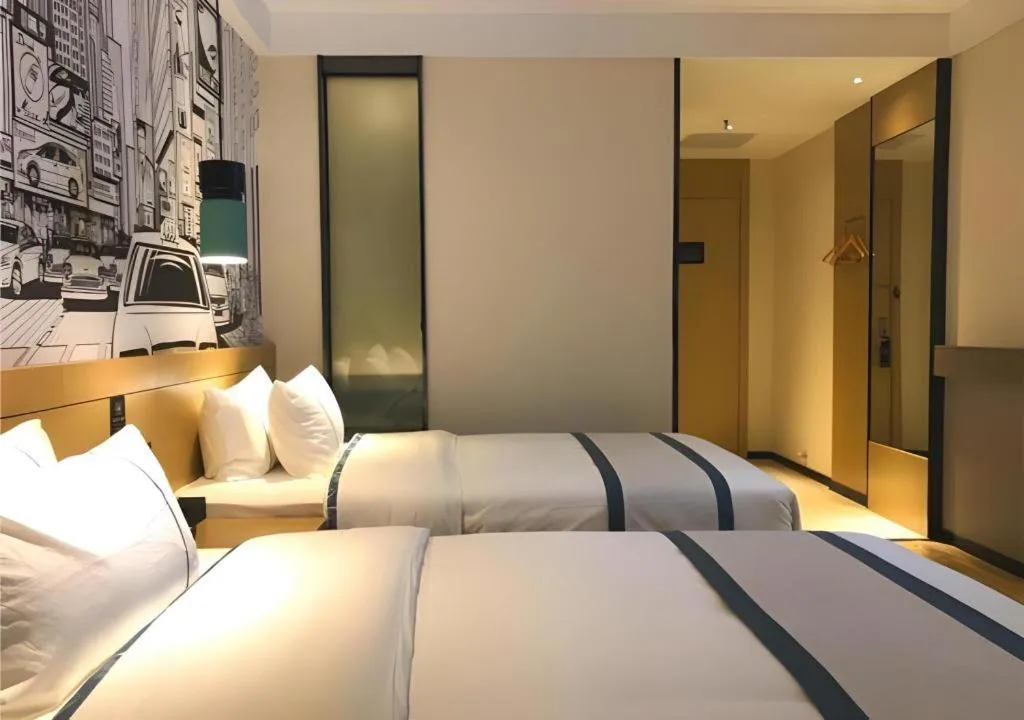 Bed in City Comfort Inn Ezhou Hengda