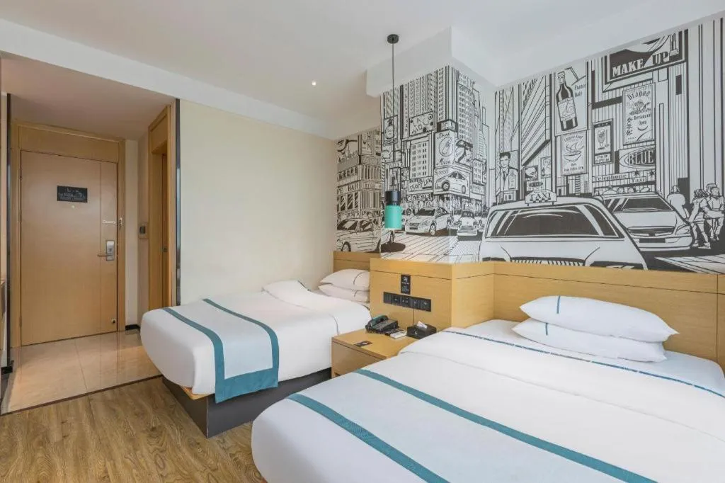 Bed in City Comfort Inn Ezhou Hengda