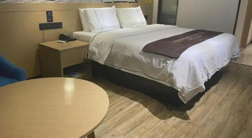 Bed in City Comfort Inn Ezhou Hengda