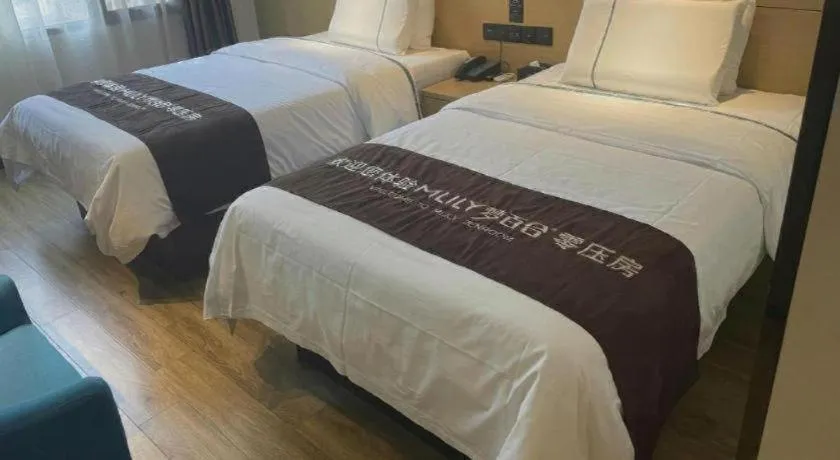 Bed in City Comfort Inn Ezhou Hengda