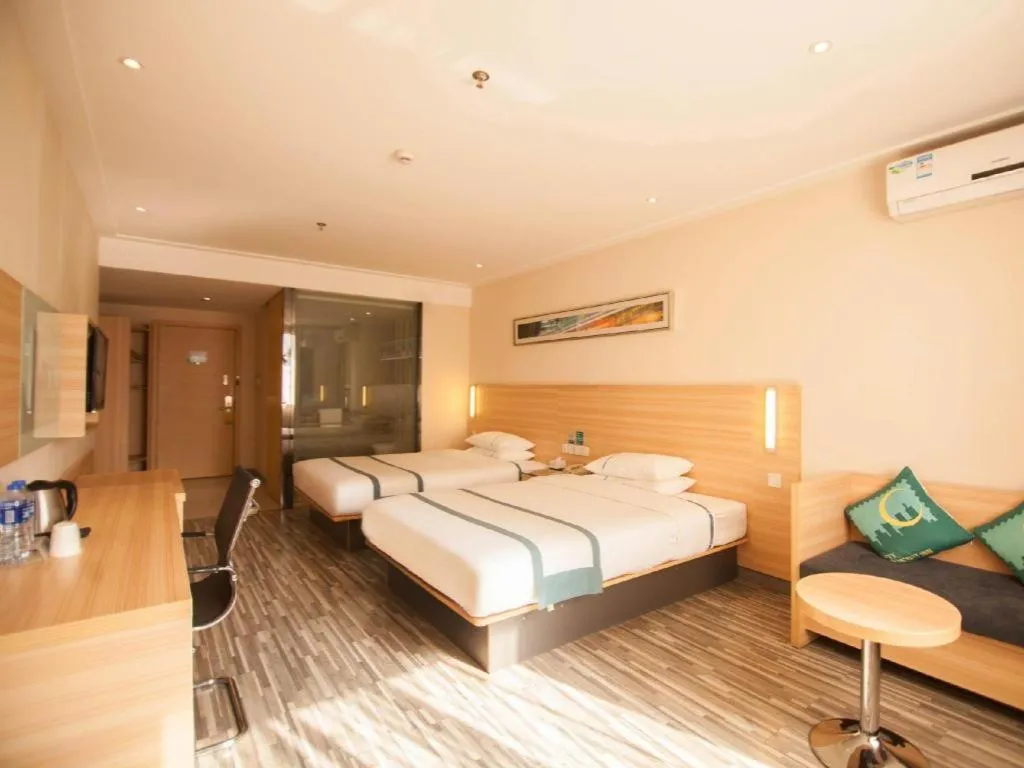 Bed in City Comfort Inn Yichang Dongshan Three Gorges University Shuiyuecheng