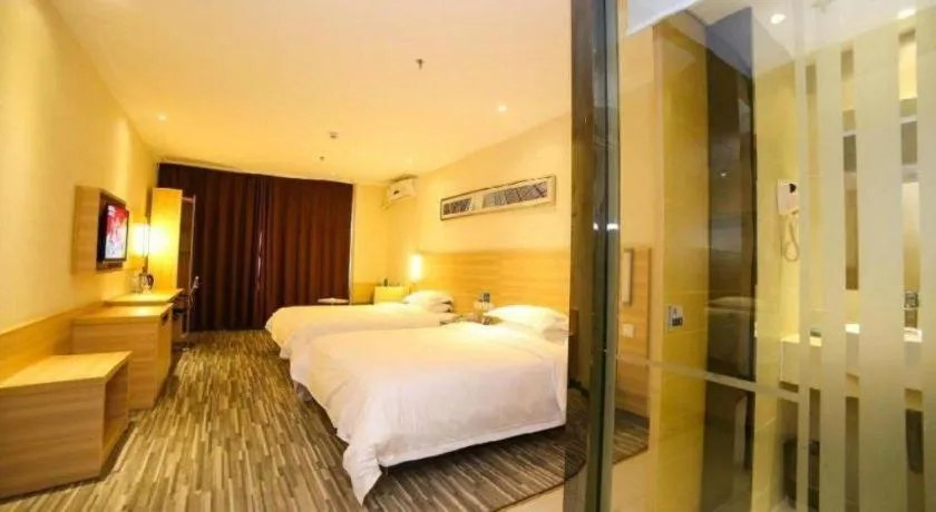 Bed in City Comfort Inn Yichang Dongshan Three Gorges University Shuiyuecheng
