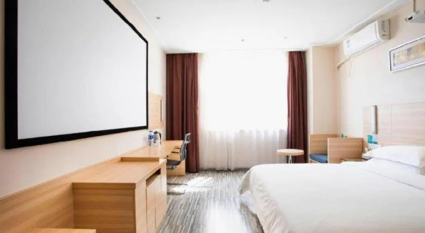 Bed in City Comfort Inn Yichang Dongshan Three Gorges University Shuiyuecheng