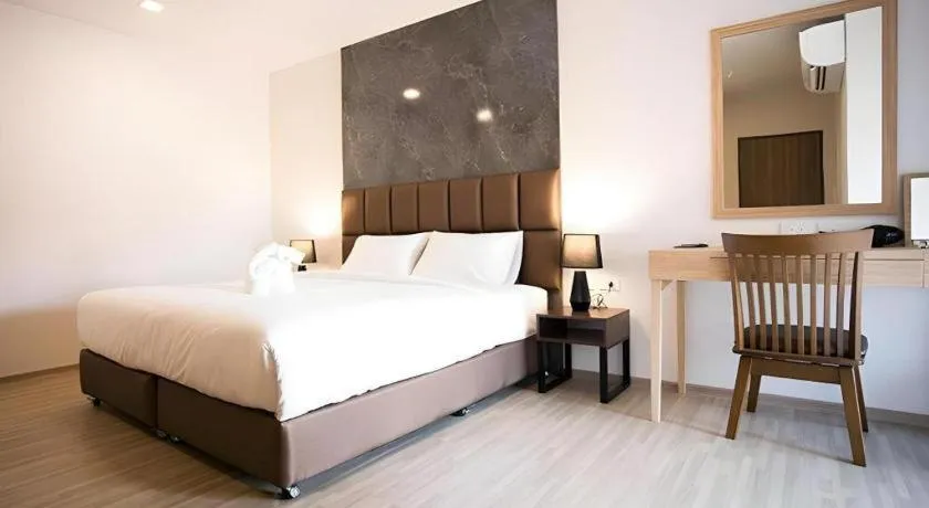 Bed in B2 Amata Nakorn Premier Hotel