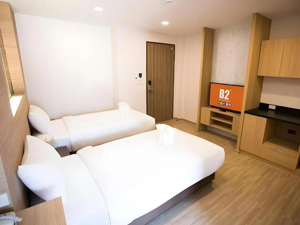 Bed in B2 Amata Nakorn Premier Hotel