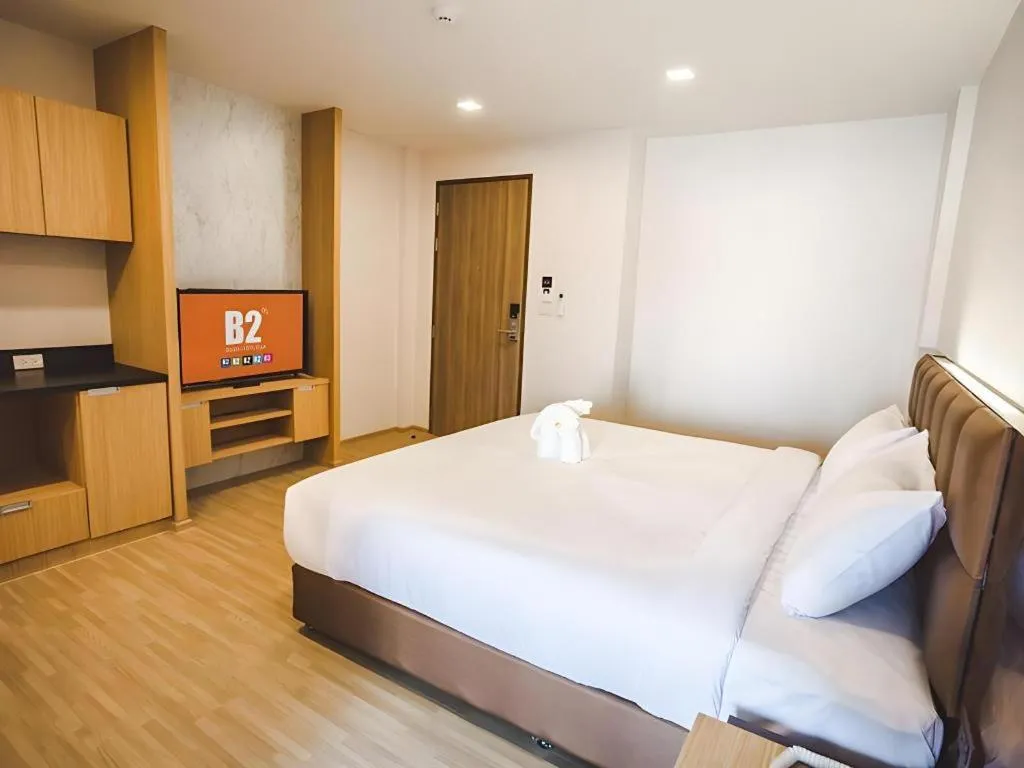 Bed in B2 Amata Nakorn Premier Hotel