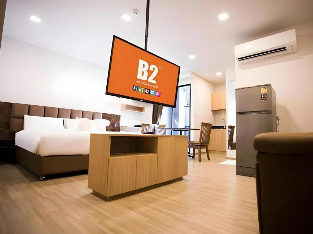 Bed in B2 Amata Nakorn Premier Hotel