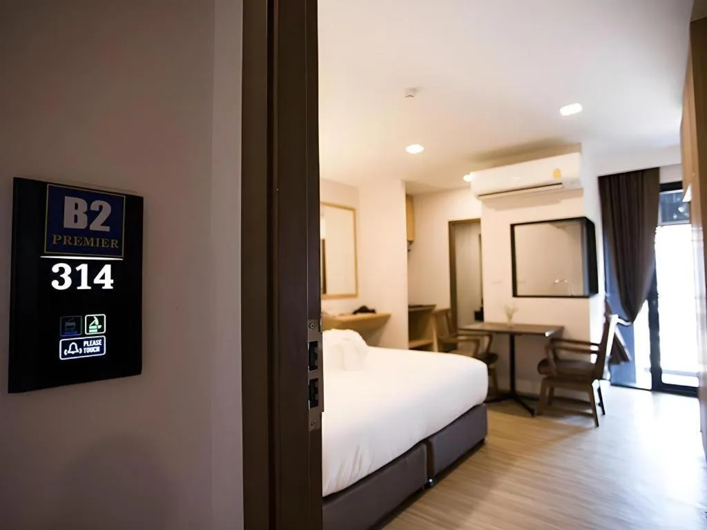 Bed in B2 Amata Nakorn Premier Hotel