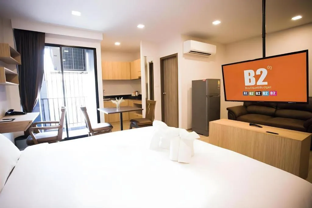 Bed in B2 Amata Nakorn Premier Hotel