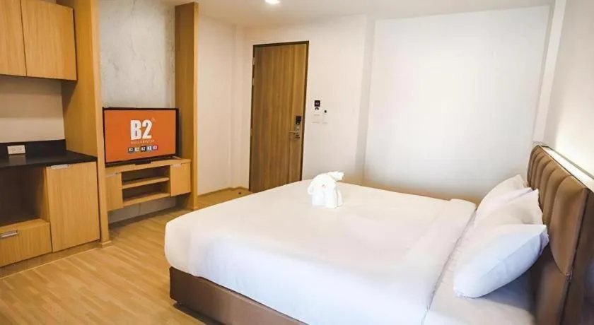 Bed in B2 Amata Nakorn Premier Hotel