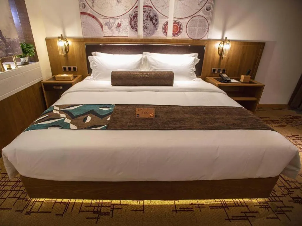Bed in James Joyce Coffetel· Wuhan Wangjiawan Taojialing Metro Station