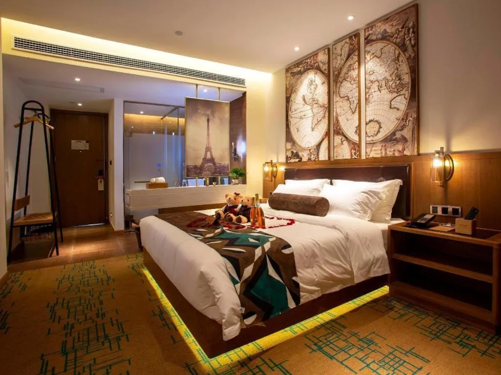 Bed in James Joyce Coffetel· Wuhan Wangjiawan Taojialing Metro Station