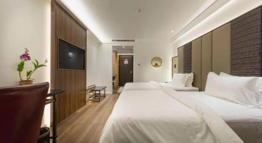 Bed in Jinjiang Metropolo Haikou East High Speed Railway Station Normal University