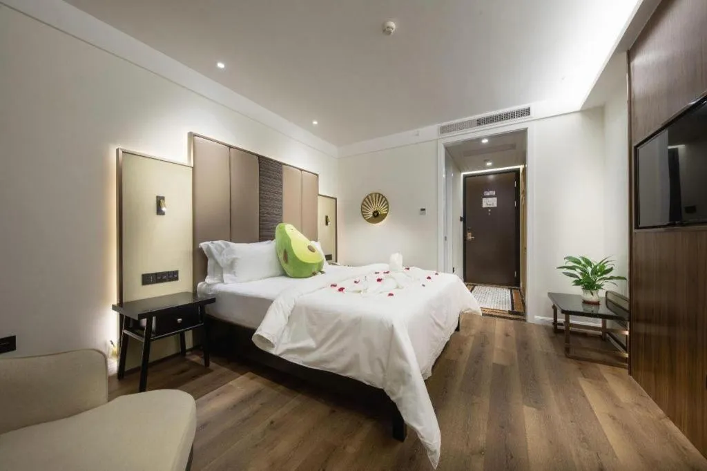 Bed in Jinjiang Metropolo Haikou East High Speed Railway Station Normal University