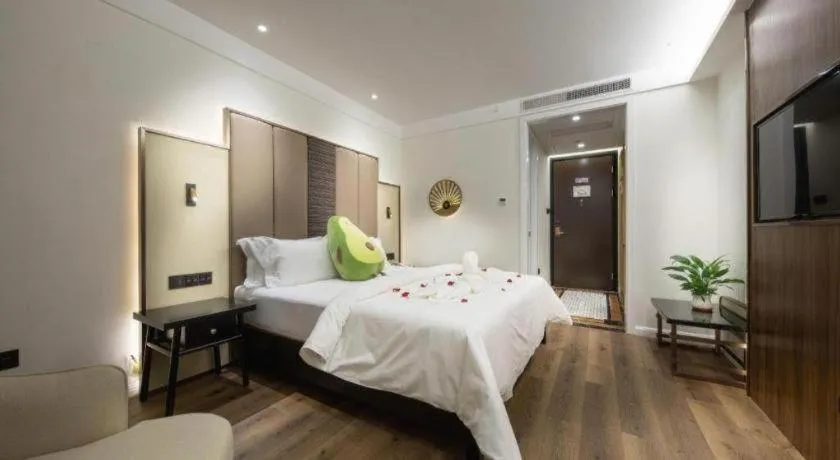 Bed in Jinjiang Metropolo Haikou East High Speed Railway Station Normal University