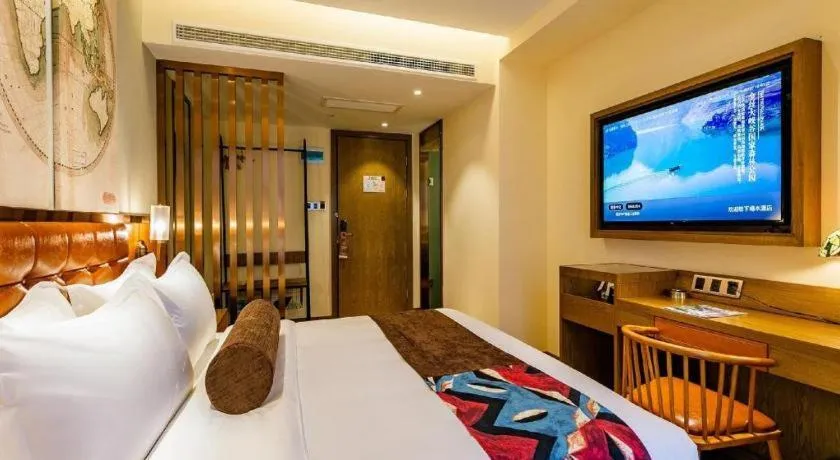 Bed in James Joyce Coffetel· Xianyang Renmin Road Central Square Store