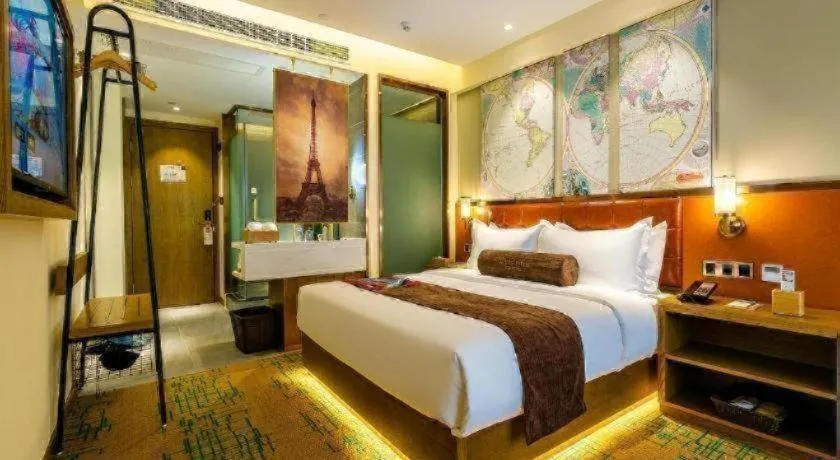 Bed in James Joyce Coffetel· Xianyang Renmin Road Central Square Store