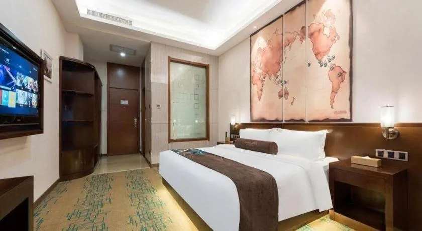 Bed in James Joyce Coffetel· Tianjin Olympic Center Lingbin Road Metro Station