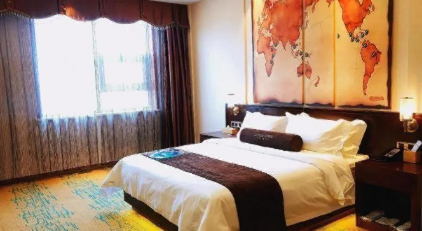 Bed in James Joyce Coffetel· Tianjin Olympic Center Lingbin Road Metro Station