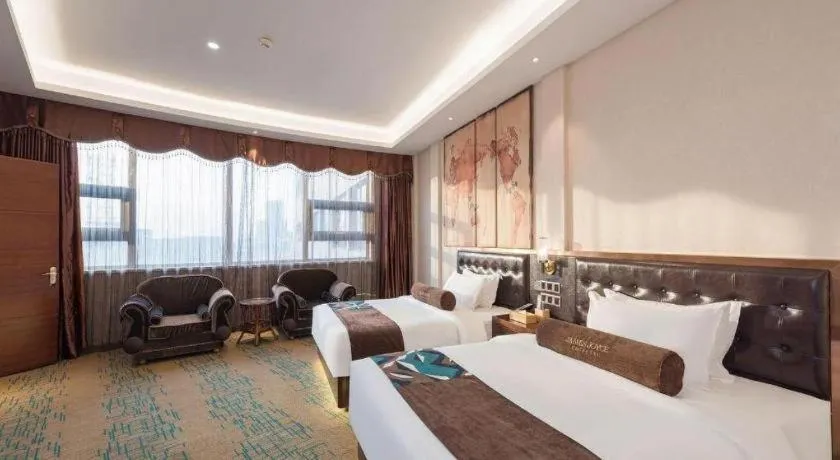 Bed in James Joyce Coffetel· Tianjin Olympic Center Lingbin Road Metro Station