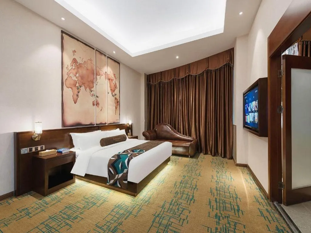 Bed in James Joyce Coffetel· Tianjin Olympic Center Lingbin Road Metro Station