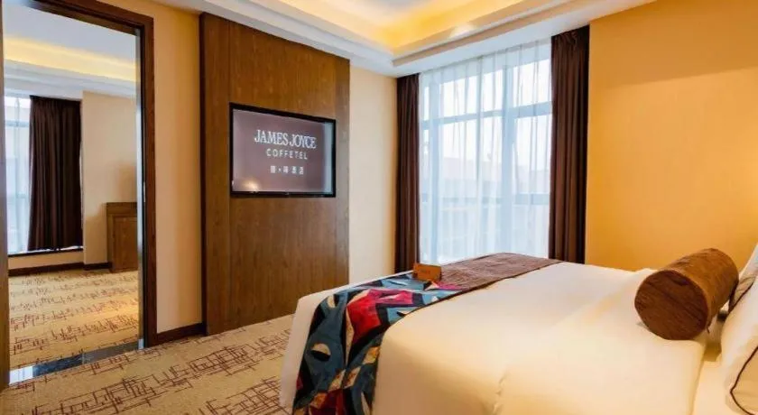 Bed in James Joyce Coffetel· Chengdu Shuangliu Airport Haibing City Wanda