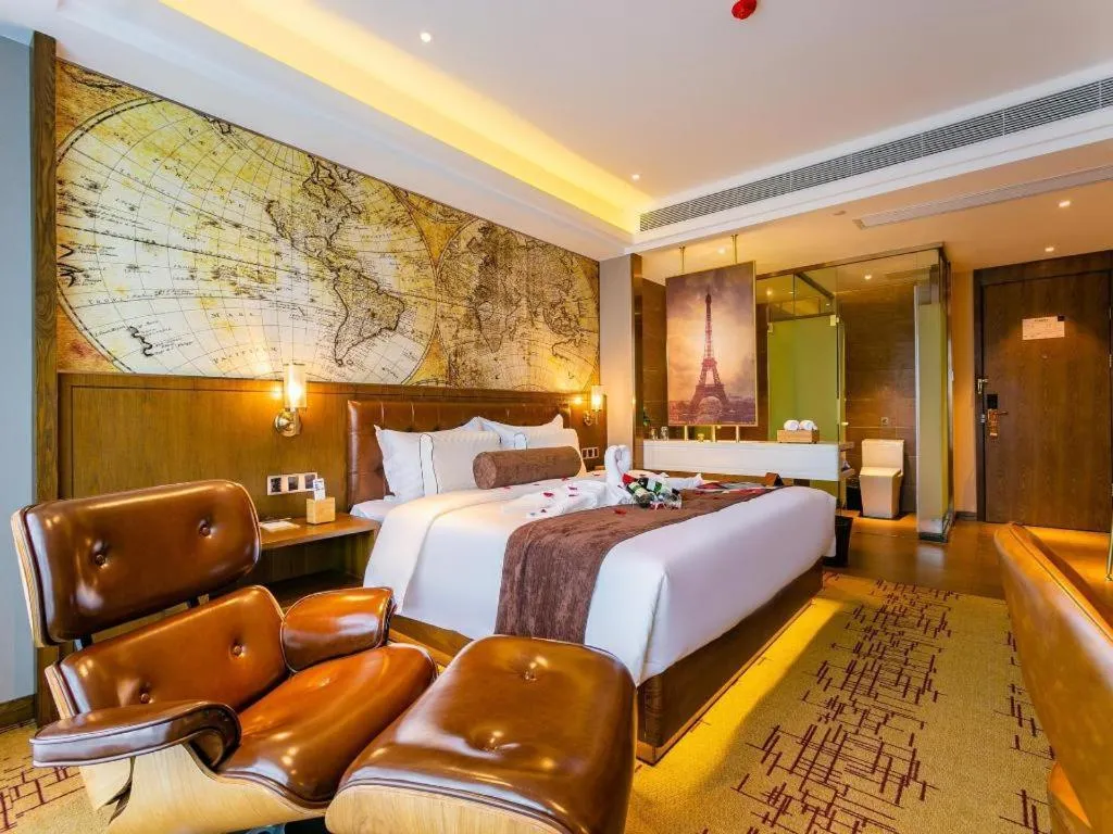 Bed in James Joyce Coffetel· Chengdu Shuangliu Airport Haibing City Wanda